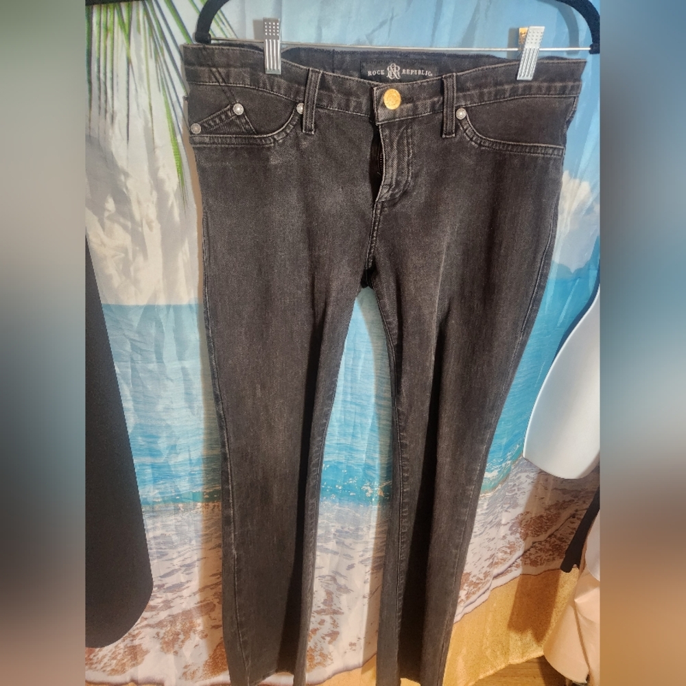 Rock & Republic Black Boot Cut Jeans
